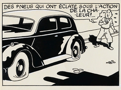 from "The Shooting Star" by Hergé