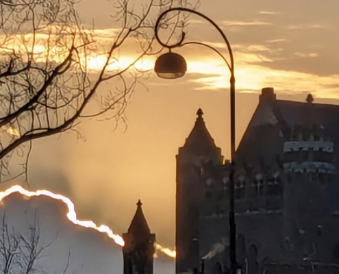 St Bavo silver linings sunrise