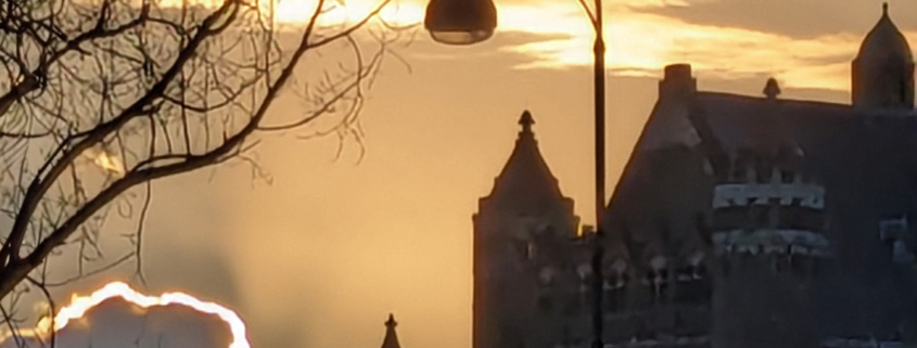 St Bavo silver linings sunrise